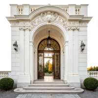 Open doorway to new beginnings an enchanting architecture isolated png
