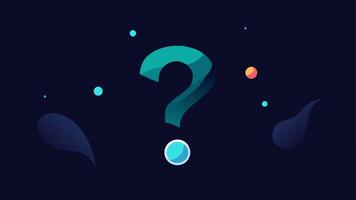Black and Mystery A deep black background with a glowing question mark and ethereal shapes representing mystery and intrigue while evoking feelings of contemplation.. vector