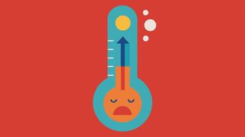 Emotion Thermometer A thermometer filled with liquid labeled Emotional Awareness which rises from a low point representing negative emotions to a high point representing positive. vector