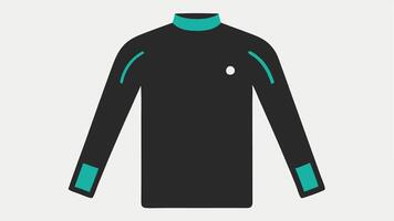 Adaptive Long Sleeve Shirt A long sleeve shirt with builtin technology that adjusts sleeve length and fit according to body temperature showing a visual indicator on the cuff.. vector