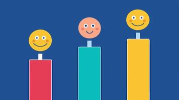 Dopamine Levels A bar graph style illustration comparing dopamine levels in different scenarios high reward moderate reward and no reward situations with emotive faces indicating. vector