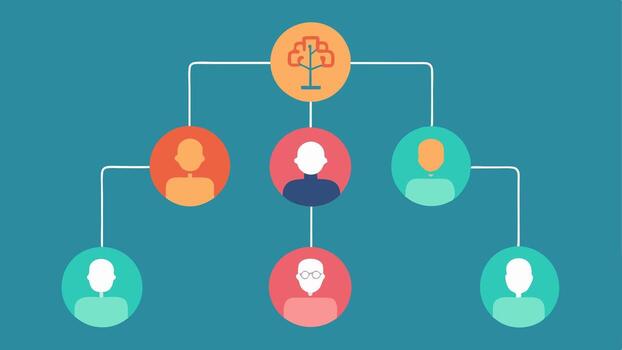 decisión árbol un ilustrado decisión árbol derivación fuera demostración diferente resultados establecido en opciones influenciado por compañeros versus personal preferencias exhibiendo causal. vector