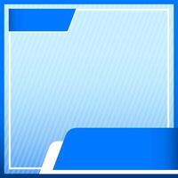 blue square frame for banner ad, graphic frame for sale banner background, advertising banner frame for a presentation vector