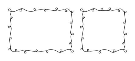 Frame Doodle Border Line, Scribble Frame vector