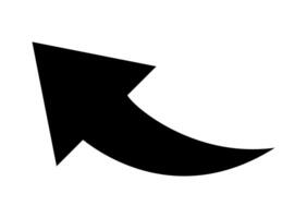 arrow icon, arrow sign, black arrow symbol for direction and button vector