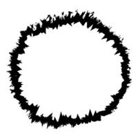 grunge texture circle frame, stain ink for halloween frame, hand drawn paint, artistic vector