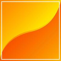 orange square frame for banner ad, graphic frame for sale banner background, advertising banner frame for presentation vector