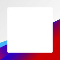 red blue square frame for banner ad, graphic frame for sale banner background, advertising banner frame for presentation vector
