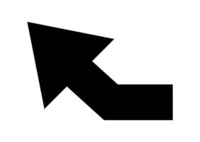 black arrow icon, arrow sign and symbol, arrow for direction button vector