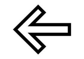 arrow icon outline, arrow sign, arrow for button vector