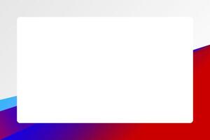 red blue rectangle frame for banner ad, graphic frame for sale banner background, advertising banner frame for presentation vector