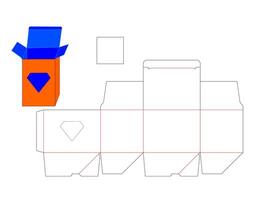 Creative Diamond Shape Window Box LASER CUT file vector