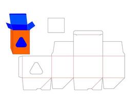 Unique Polygon Shape Window Box LASER CUT Template for DIY Projects vector