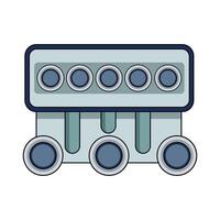 illustration of Engine Block vector