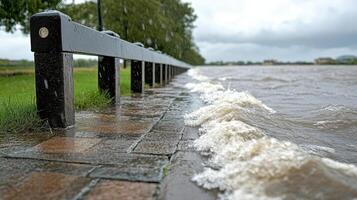 A stormy day on the river photo