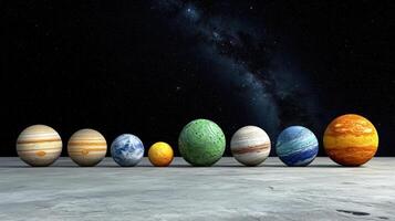 The planets in the solar system are shown in this image photo