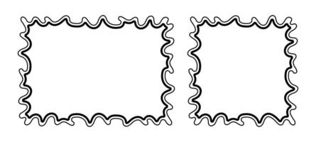 Frame Doodle Line, Picture Frame empty vector