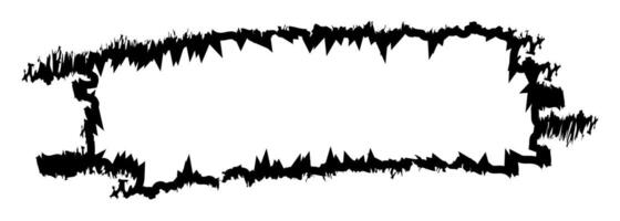 grunge texture frame, stain ink of frame vector