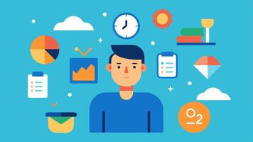 Each illustration would provide a visual aid to understanding the complexities of procrastination and strategies for overcoming it suitable for educational or motivational. vector