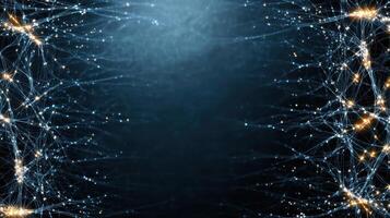 Abstract background with neural network photo