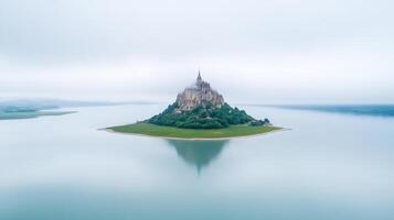 Mont saint-michel, france photo