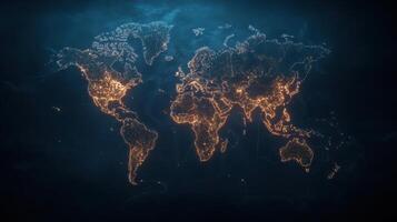 The world map is shown in this image photo