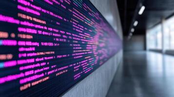 A computer screen with code written on it photo