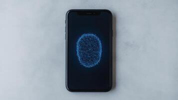 Iphone xs max with fingerprint scanner on screen photo