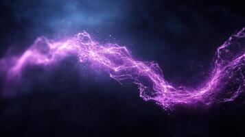 A purple light is being created in the air photo