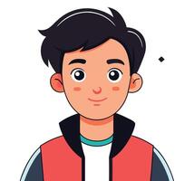 Thoughtful Cartoon Boy Character With Question Mark Above Head Isolated On White Background vector