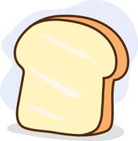 illustration of a slice of bread on a white background vector