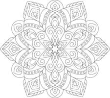 Sharp Angular Mandala for Artistic and Digital Applications vector