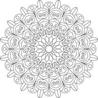 Layered Circle Mandala for Decorative and Artistic Use vector