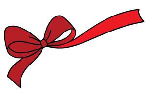 Elegant Gift Certificate with Red Bow Ribbon Versatile Voucher vector