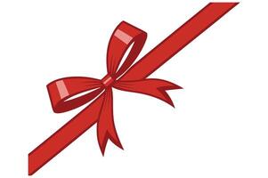 Gift Certificate with Red Bow Ribbon Versatile Voucher Design vector