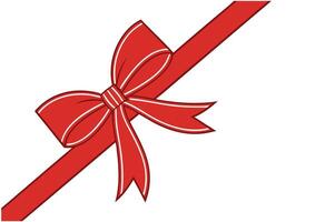 Elegant Gift Certificate with Red Bow Ribbon Versatile Voucher Design vector