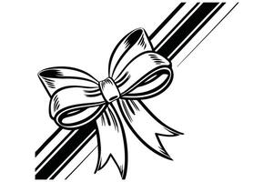 Elegant Gift Certificate with Red Bow Ribbon . vector