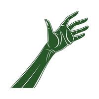 Bones of the hands the hand the structure of the hands arms vector