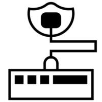 Oxygen consentrator solid icon vector