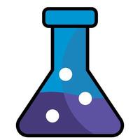 Illustration of a Laboratory Flask vector