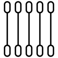 swab test tool outline icon vector
