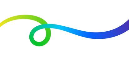Fluid abstract line. Colorful gradient wave for abstract background. vector