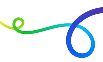 Fluid abstract line. Colorful gradient shape for abstract background. vector