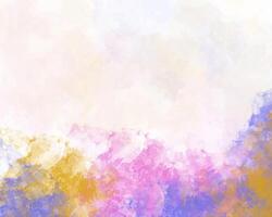 Expressive watercolor marks forming a colorful escape. vector