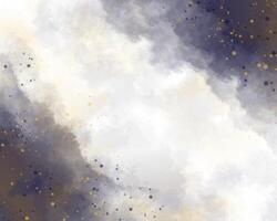 Watercolor blooms of color fading into each other. vector