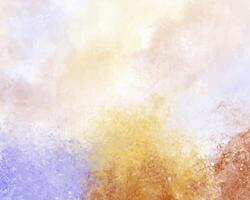 An emotional expression of color in watercolor abstract art. vector