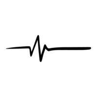 Heartbeat line icon. Heartbeat icon isolated on white background. vector