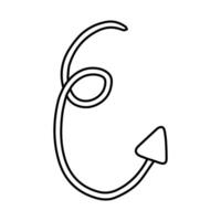 cursor pointer line style icon design, Digital technology communication social media internet web and screen theme illustration vector