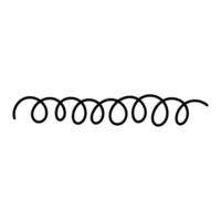 Spiral icon. Simple illustration of spiral icon for web vector