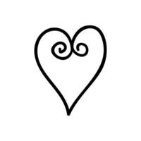 Heart icon isolated on white background for your web and mobile app design, Heart logo concept vector